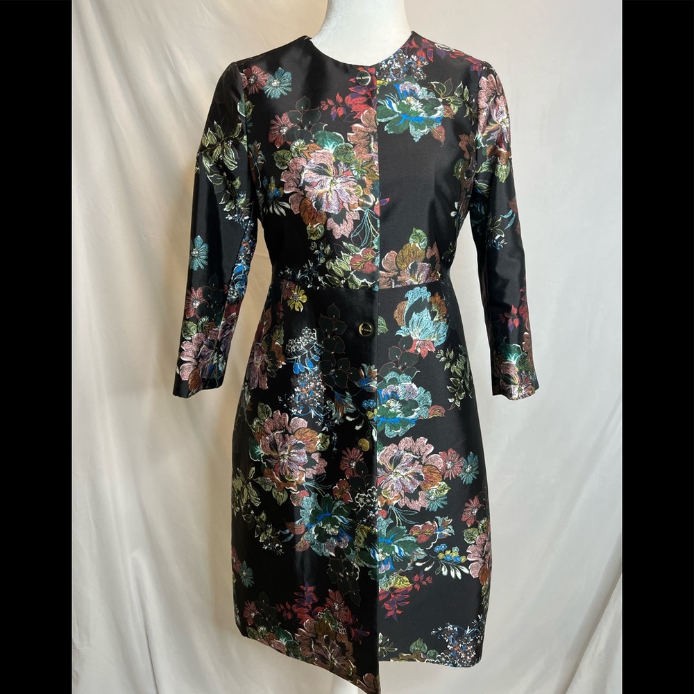 Ted Baker Honibea A line coat black size 2 equal to a 6 in US.